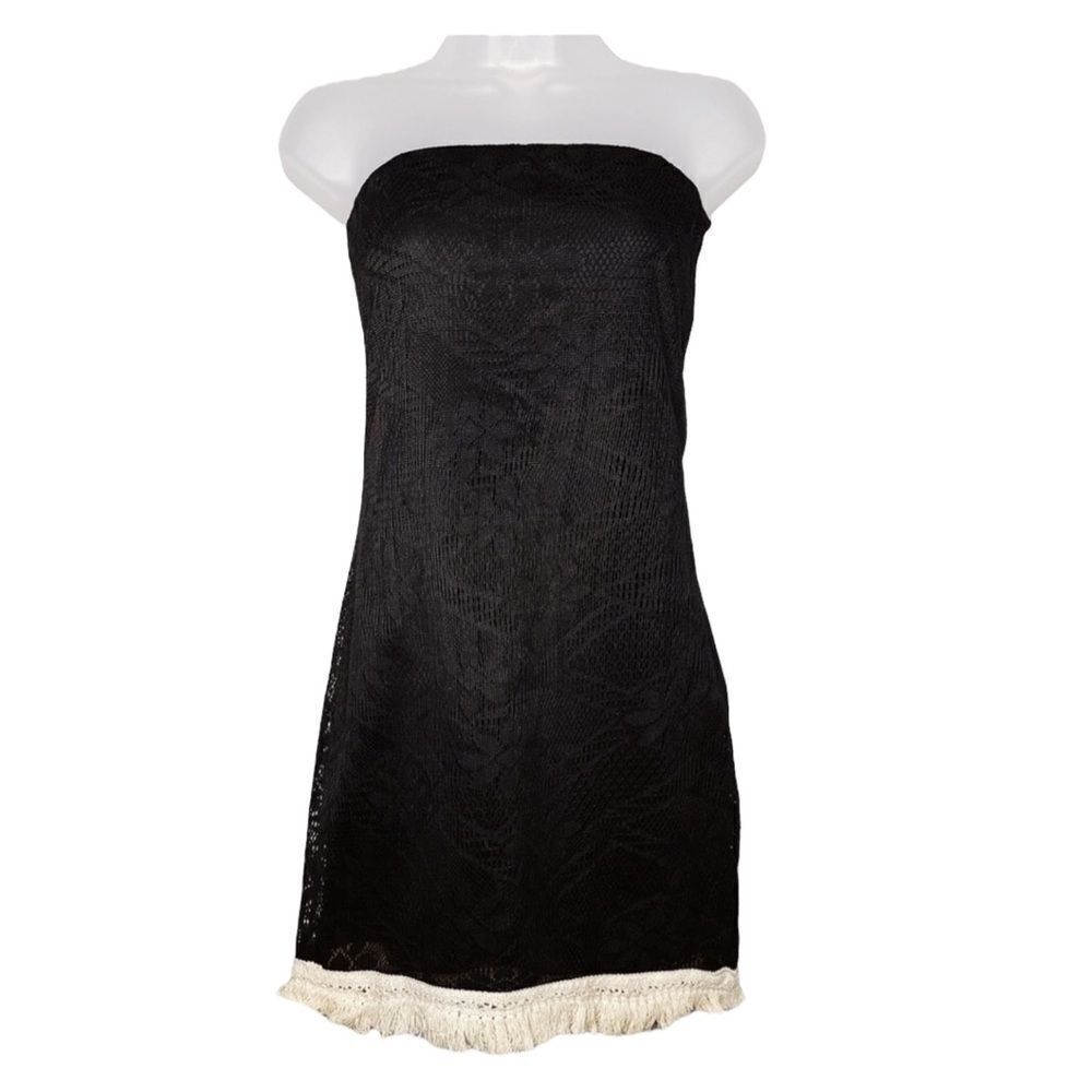 Basically Me Black Lace Bandeau Dress